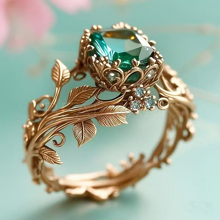 Zinc Alloy & Rhinestone Finger Rings FS-WG73E81-02-1