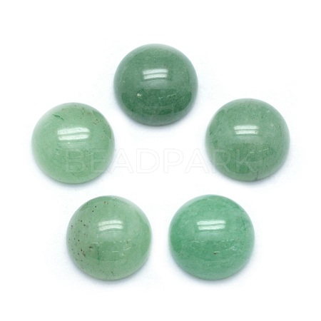 Natural Green Aventurine Cabochons G-P393-R15-10mm-1