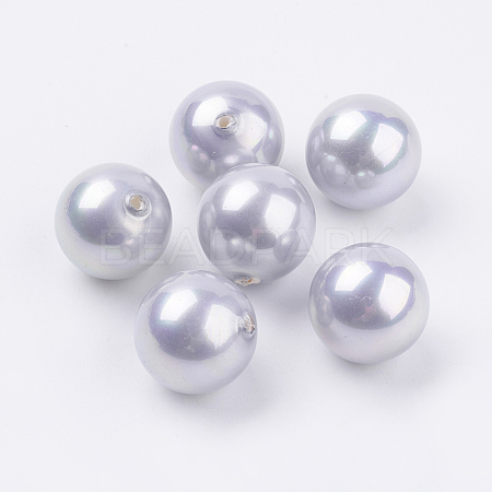 Shell Pearl Half Drilled Beads BSHE-G015-14mm-04D-1