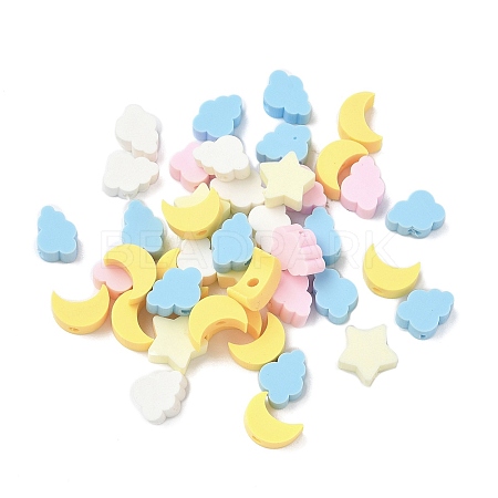 Handmade Polymer Clay Beads CLAY-P005-09-1