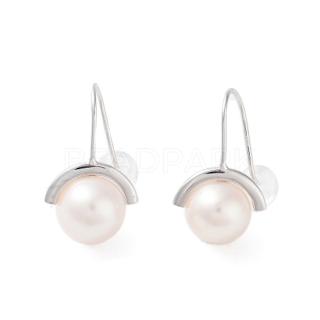 Natural Pearl Dangle Earrings for Women EJEW-C082-13A-P-1