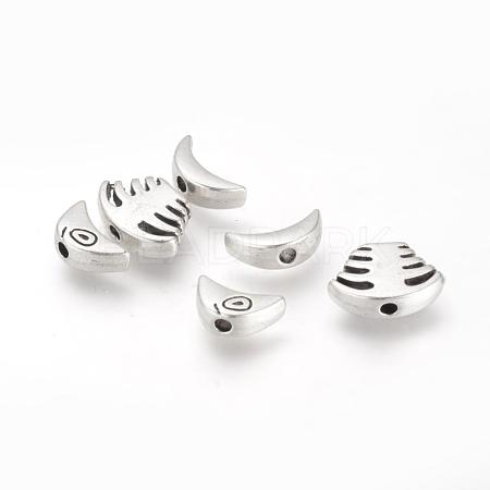 Tibetan Style Alloy Combine Beads TIBE-Q070-162AS-RS-1