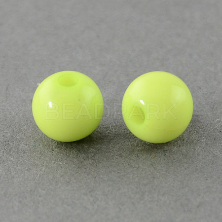 Solid Chunky Acrylic Ball Beads LS-SACR-R812-4mm-05-1
