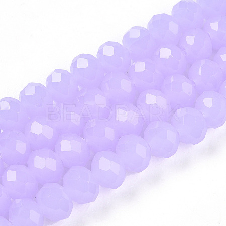 Glass Beads Strands EGLA-A044-J8mm-D11-1