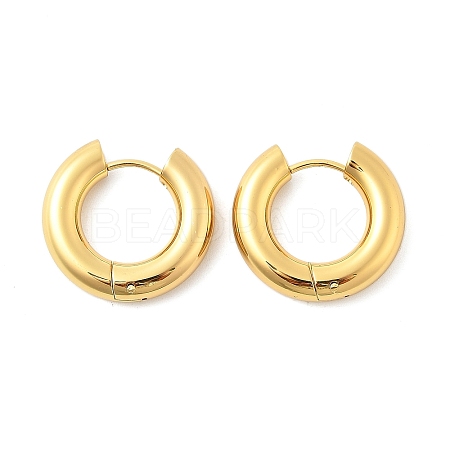 202 Stainless Steel Huggie Hoop Earrings EJEW-O087-08H-G-1
