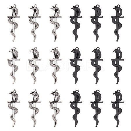 40Pcs 2 Colors Alloy Pendants FIND-UN0001-77-1