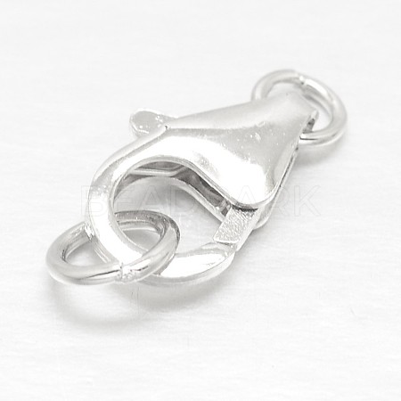925 Sterling Silver Lobster Claw Clasps STER-I010-12mm-1