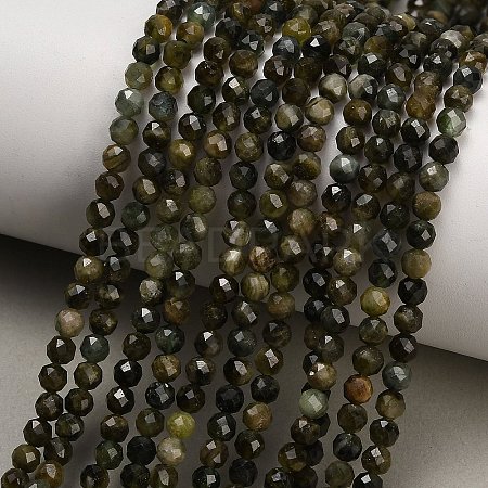 Natural Green Tourmaline Beads Strands GG-CBAA9B4-B01-03B-1