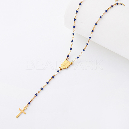 Vintage Resin Rosary Bead Necklaces TM3459-4-1