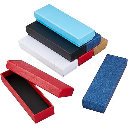 12Pcs 6 Colors Rectangle Cardboard Box CON-DC0001-02-1
