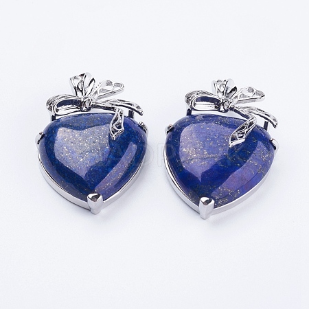 Natural Lapis Lazuli Pendants G-E433-B-05P-1