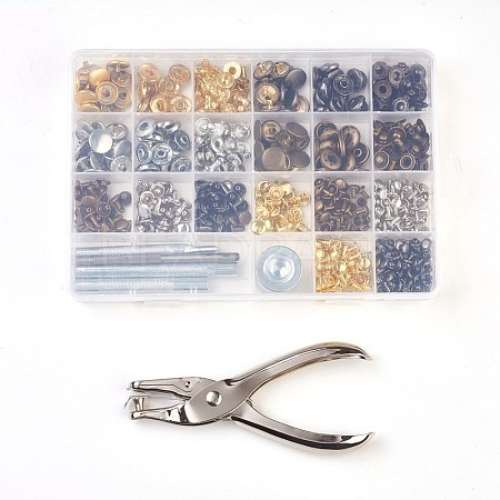 Metal Jewelry Buttons Fastener  Install Tool Sets BUTT-L021-01-1