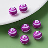 Opaque Striped Acrylic Beads LS-MACR-S373-27A-02-6