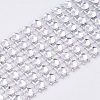 6 Rows Plastic Diamond Mesh Wrap Roll OCOR-WH0048-01B-3cm-2