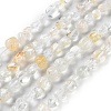 Natural Topaz Crystal Beads Strands G-P497-01C-66-1
