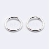 925 Sterling Silver Saw Cut Open Jump Rings STER-F036-02S-0.7x7mm-2