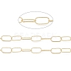 Brass Textured Oval Link Chains CHC-M025-26A-G-2