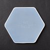DIY Hexagon Shape Cup Mat Silicone Molds DIY-E036-01-4