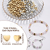 800Pcs 2 Colors CCB Plastic Beads CCB-SC0001-12-2