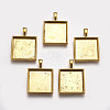 Tibetan Style Pendant Cabochon Settings X-TIBEP-A123359-AG-FF-1
