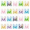 20Pcs UV Plating Opaque Acrylic European Beads OACR-TADJ0001-16M-2