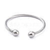 Tarnish Resistant 304 Stainless Steel Cuff Bangles BJEW-M284-12P-2