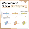 6Pcs 3 Colors Acrylic Pendants OACR-LP0001-07-2