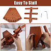 Solid Wood Jewelry Set Jewelry Tower Stands for Rings Bracelets Necklaces DJEW-WH0028-005-4