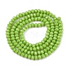 Opaque Solid Color Imitation Jade Glass Beads Strands EGLA-A044-P2mm-D30-3