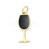 Brass Enamel Pendants KK-U062-02B-04-1