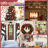 CHGCRAFT 10Pcs 2 Style Christmas Theme Tartan Pattern Polyester Bowknot AJEW-CA0002-64-7