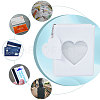 3 Inch PVC Mini Heart Hollow Photocard Holder Book AJEW-WH0038-65P-01-5