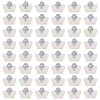100Pcs Feather Printed Paper Jewelry Display Cards CDIS-TA0001-42-4
