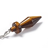 Natural Tiger Eye Pointed Dowsing Pendulums AJEW-B020-05P-02-4