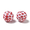 Printed Opaque Acrylic Beads AC-CBA6329-02B-01-1
