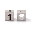 Tarnish Resistant 303 Stainless Steel European Beads STAS-G286-P01-1