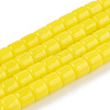 Opaque Solid Glass Bead Strands GLAA-N047-09-F03-1