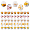 5Bags 5 Colors Handmade Porcelain Beads PORC-AR0001-13-1