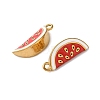 304 Stainless Steel Enamel Pendants STAS-B100-06G-08-2