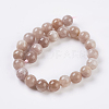 Natural Sunstone Beads Strands L-G-G099-12mm-14-2