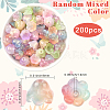 200Pcs Transparent Glass Beads Caps GLAA-PA0001-21-2