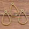Alloy Open Back Bezel Pendants FIND-WH0191-47G-1