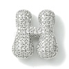 Rack Plating Brass Cubic Zirconia Pendants KK-S378-02P-H-1