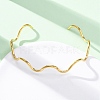 304 Stainless Steel Cuff Bangle for Women BJEW-C076-05G-2