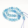 Dyed Round Natural Crackle Quartz Beads Strands G-K084-4mm-03A-4