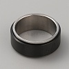 304 Stainless Steel Plain Rotating Finger Ring LS-RJEW-WH0011-10A-EB-2