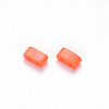 2-Hole Baking Painted Glass Seed Beads X-SEED-S031-M-406-2