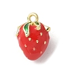 Brass Enamel Charms KK-P290-57G-1