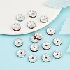 Brass Rhinestone Spacer Beads RB-A014-L12mm-S-3