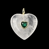 Natural Quartz Crystal Pendants G-C274-04I-2